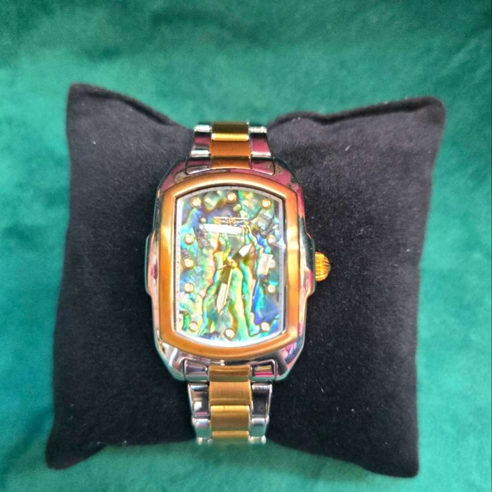 Invicta lupah ladies watch two tone with abalone face